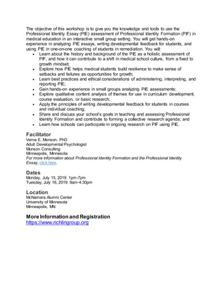 Professional identity essay picture