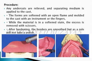 The occlusal rims and record