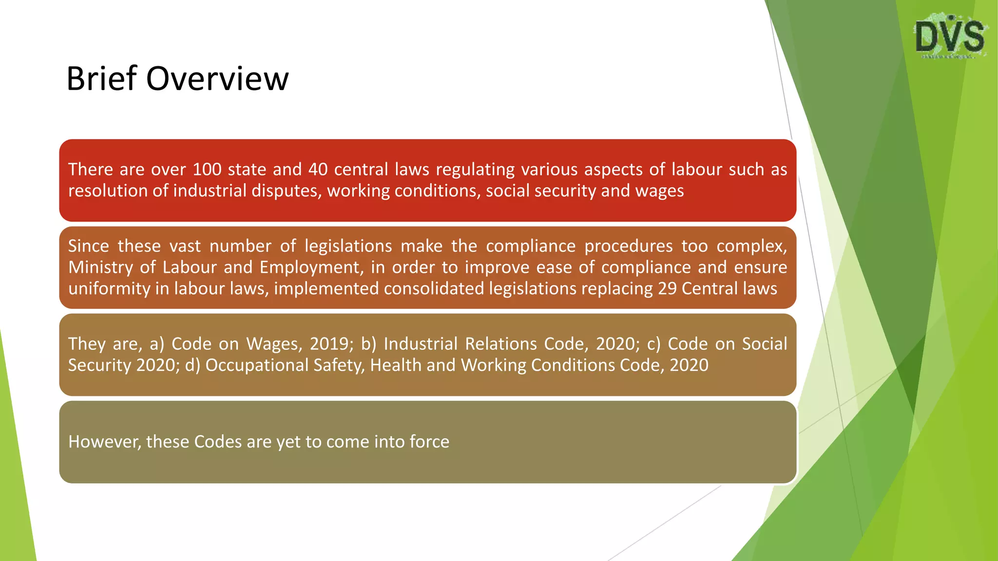 The Occupational Safety, Health and Working Conditions Code, 2020 ...