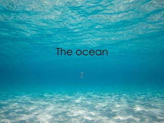 The ocean
Z
 