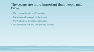 The oceans | PPTX
