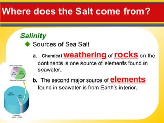 Salt Source The ocean's composition | PPT