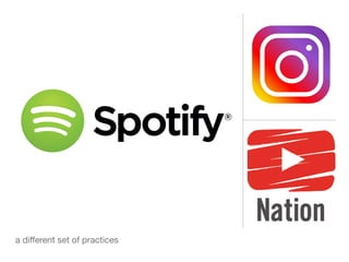 a diﬀerent set of practices
 