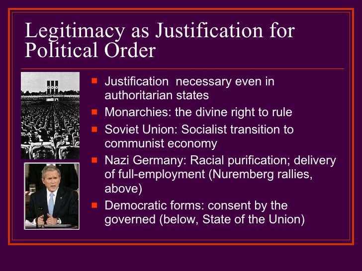 Essay justification legitimacy obligation right