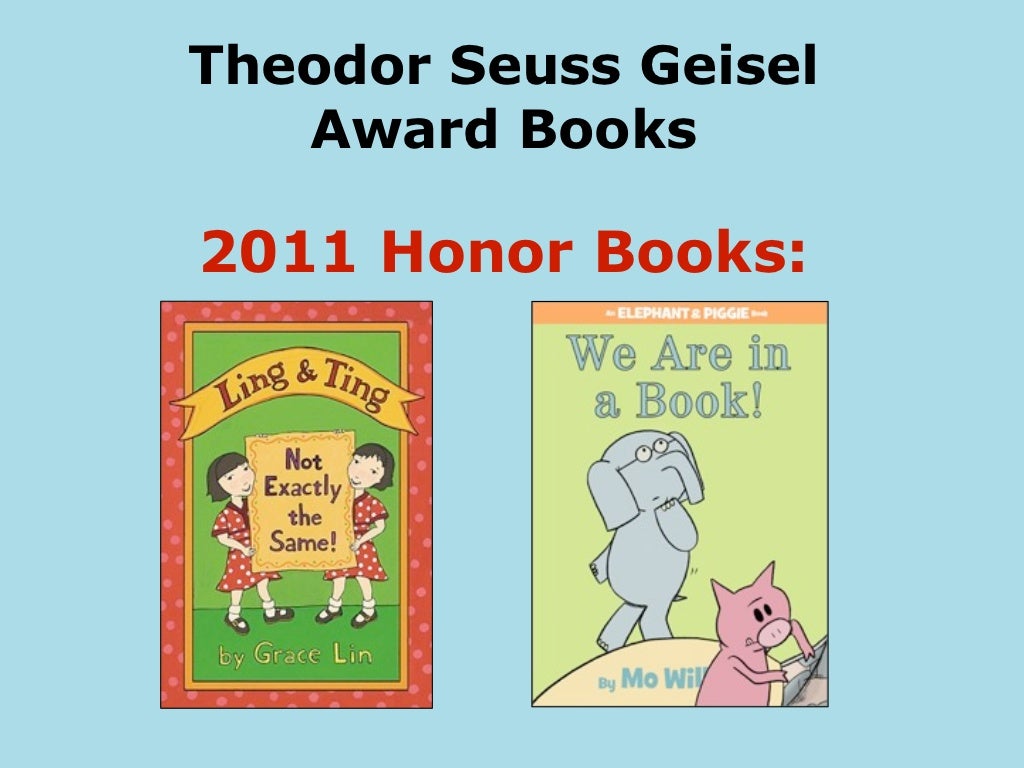 Theodor Seuss Geisel Award