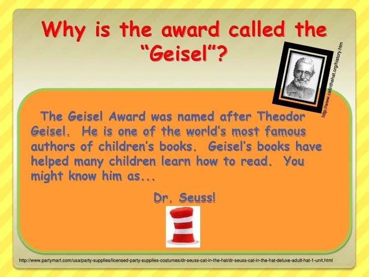 Theodor Seuss Geisel Award Presentation