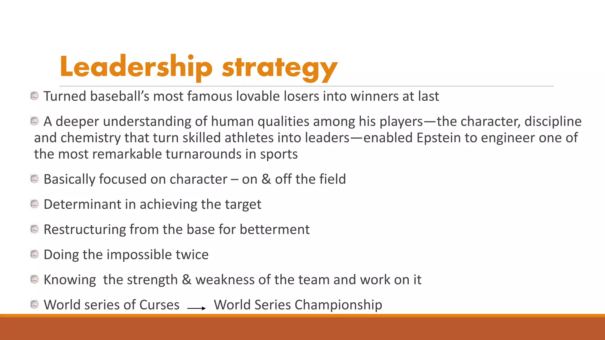 THEO EPSTEIN - PROFILE | PPT
