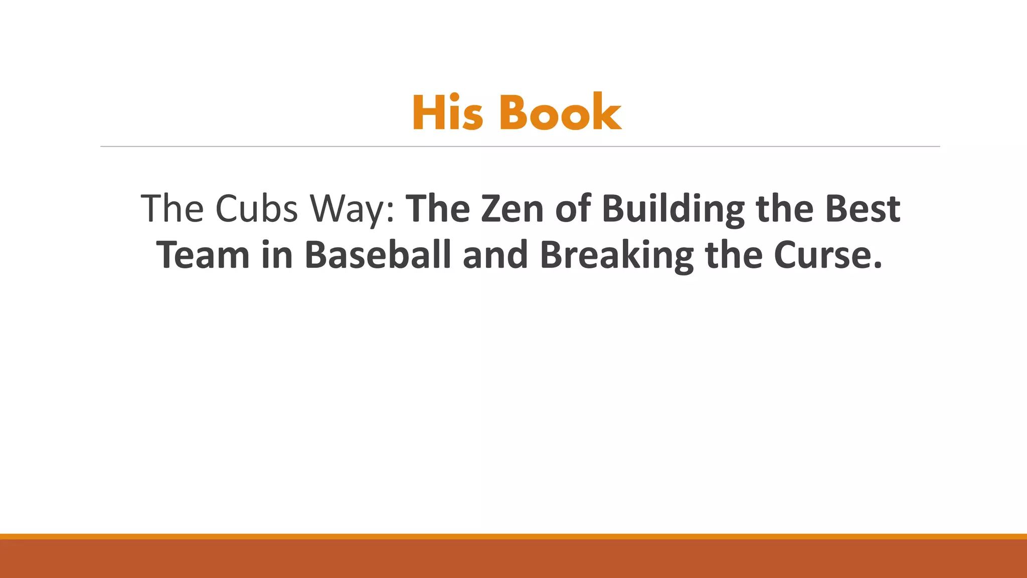 THEO EPSTEIN - PROFILE | PPT
