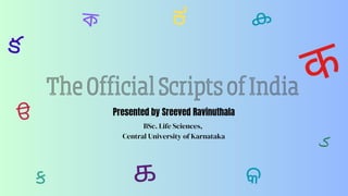 The Official Scripts of India