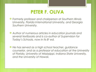 The Oliva Model of Curriculum | PPT