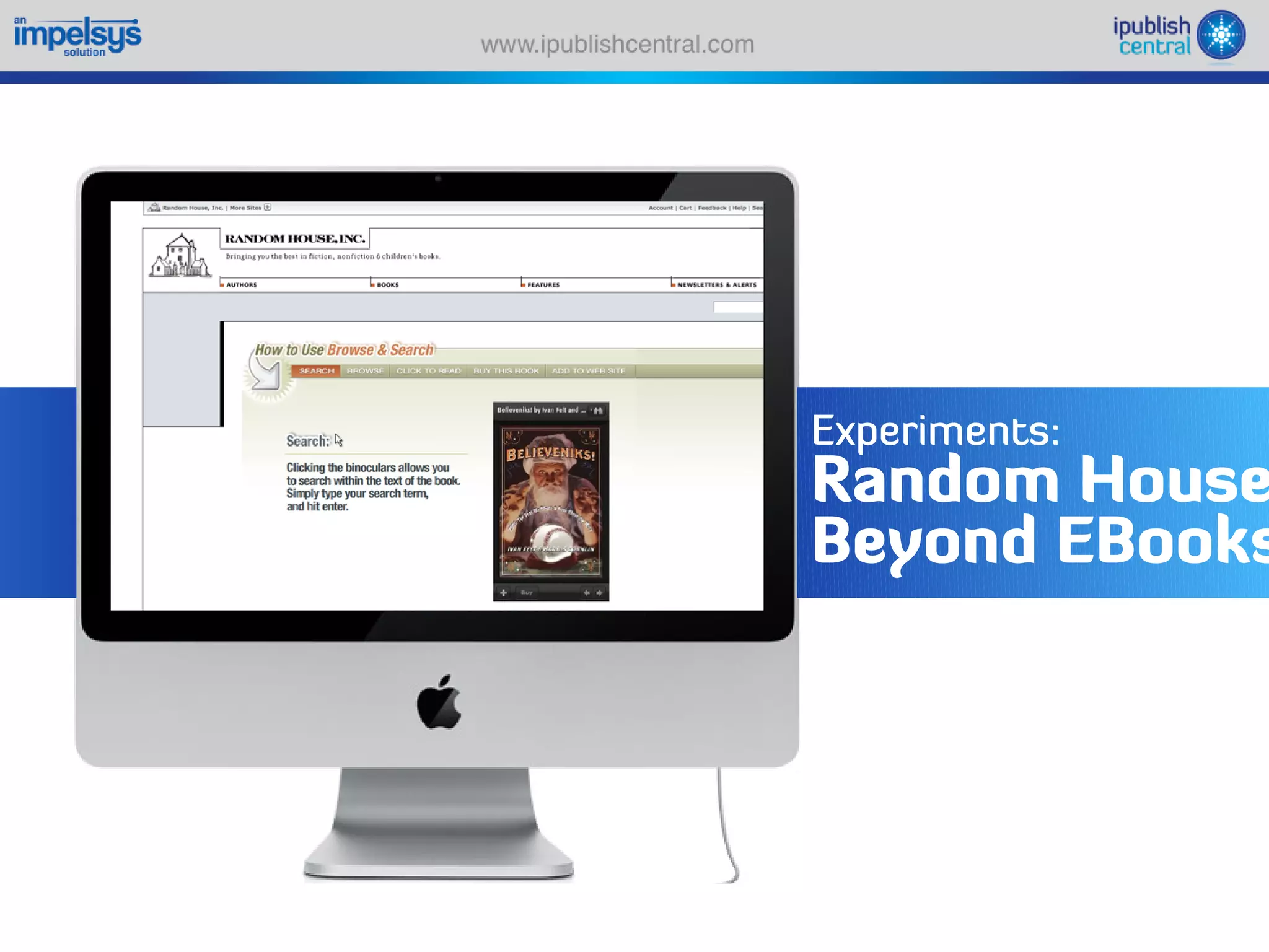 Sparking an e book revolution through a self serve model