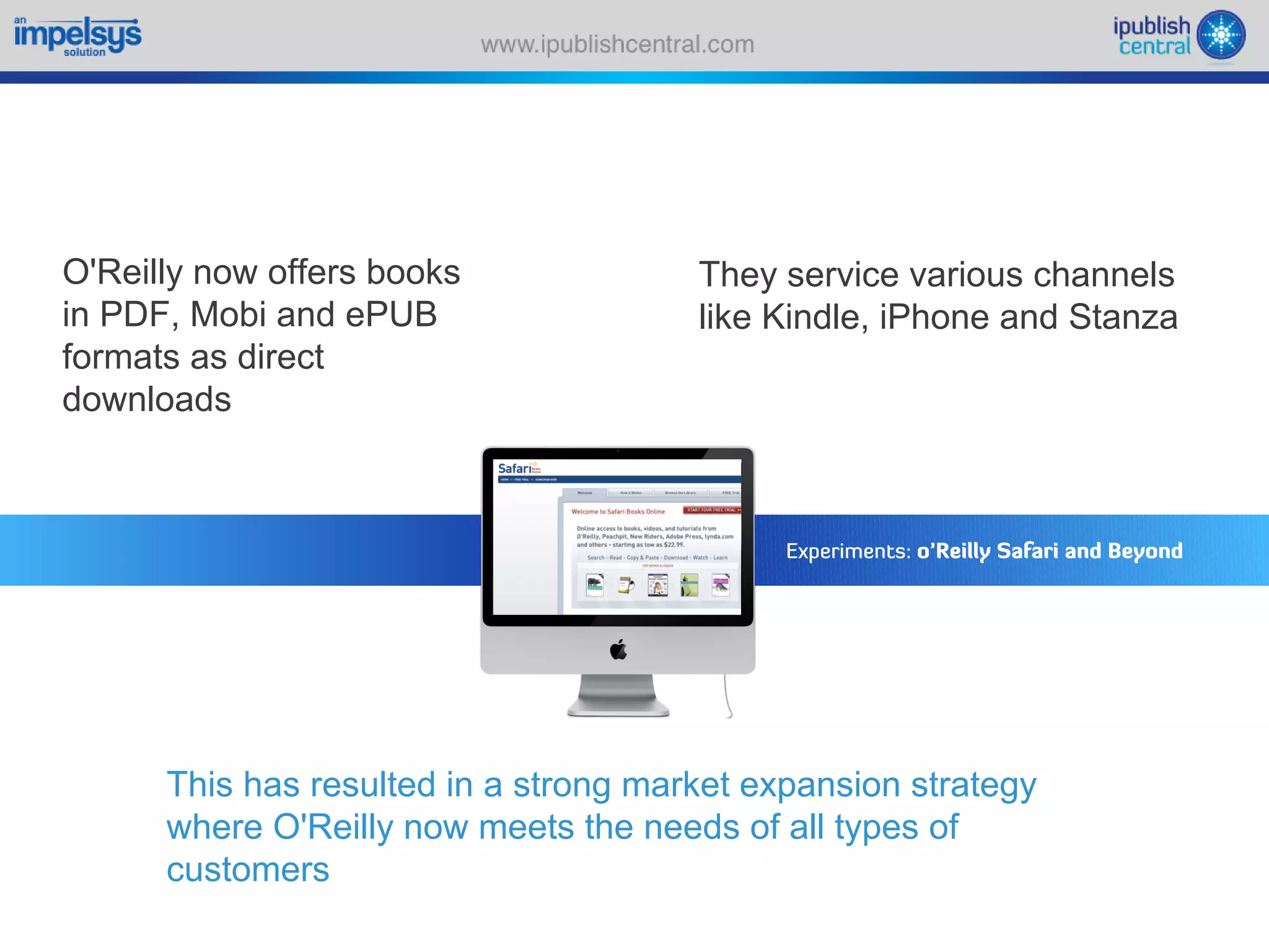 Sparking an e book revolution through a self serve model