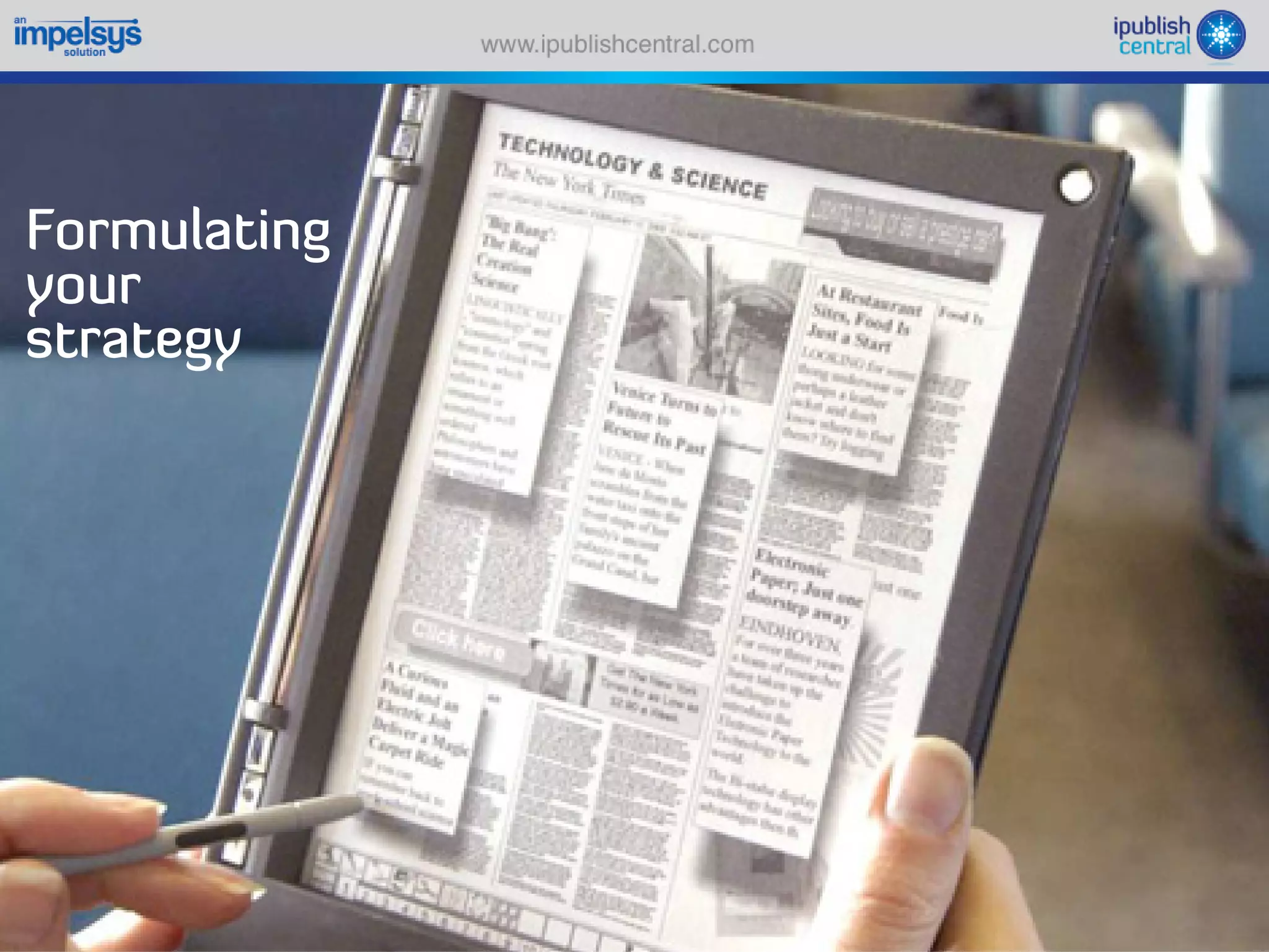 Sparking an e book revolution through a self serve model