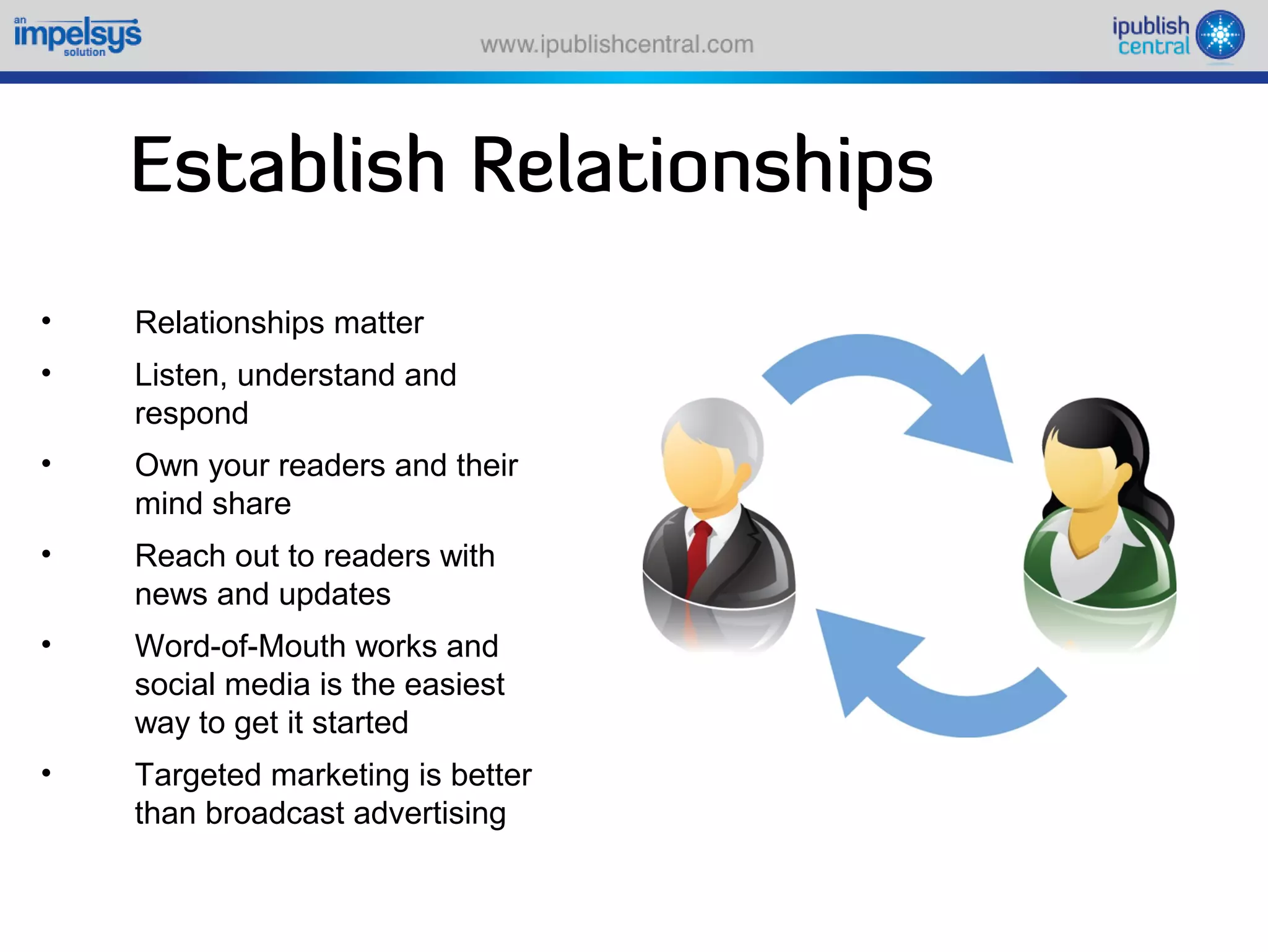 Sparking an e book revolution through a self serve model
