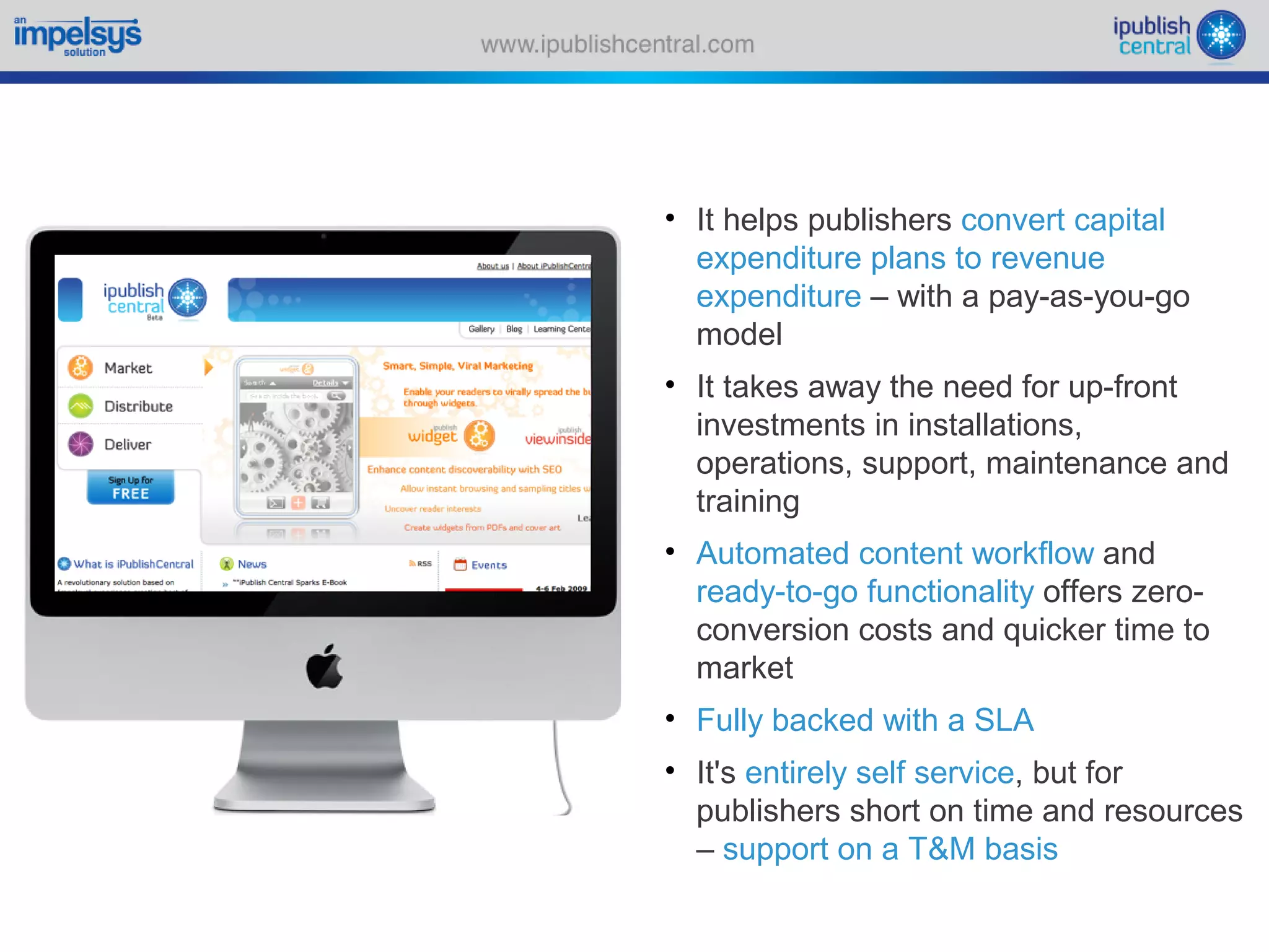 Sparking an e book revolution through a self serve model