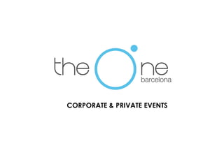 The One Barcelona Events
