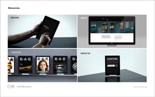 © 20124 The One Centre Group 
Resources. 
BROCHURE WEBSITE 
NEWSLETTER 
PUBLICATION 
!11 
 