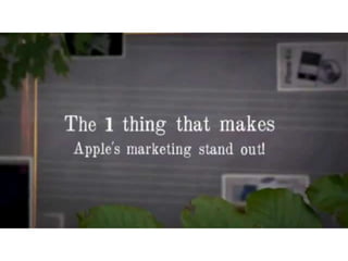 The ONE factor: Apple's marketing secret 