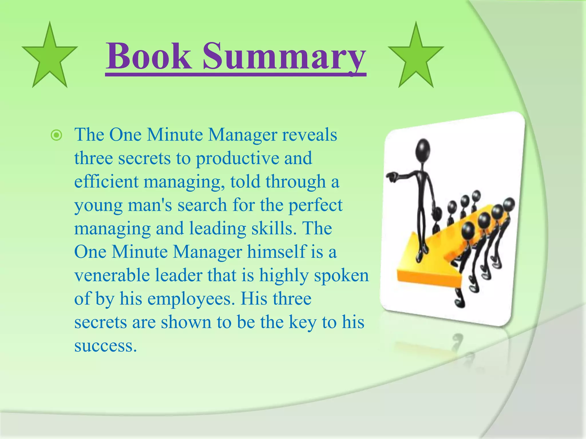 The one minute manager book review by ajay shrivastava pptx