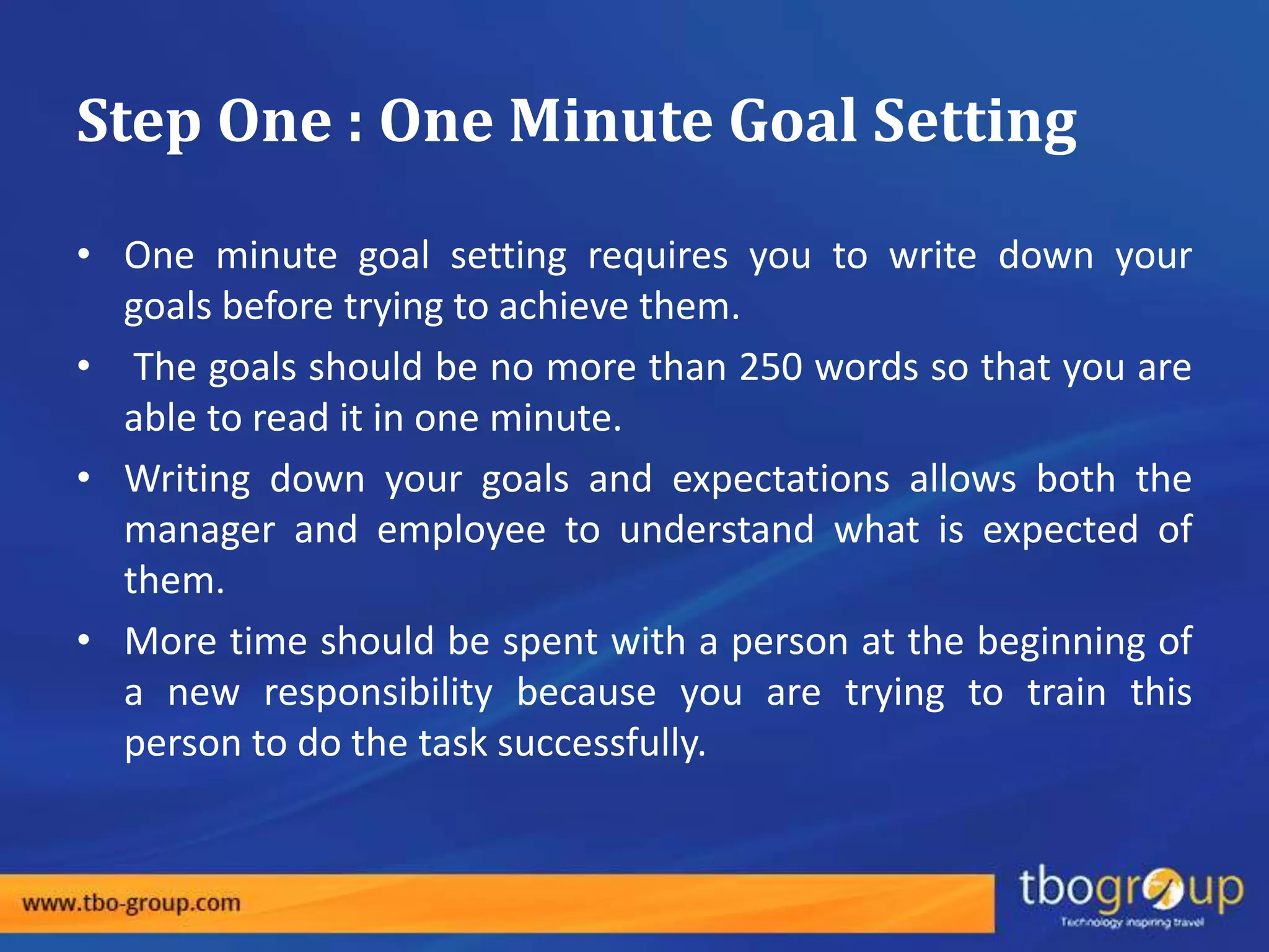 The one minute manager ppt