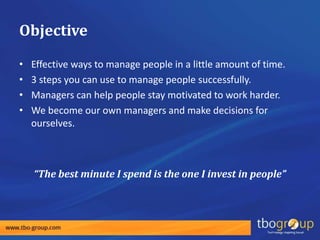 The one minute manager presentation (updated tbo) | PPTX