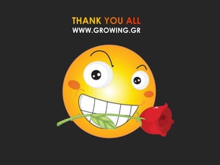 THANK YOU ALL
WWW.GROWING.GR