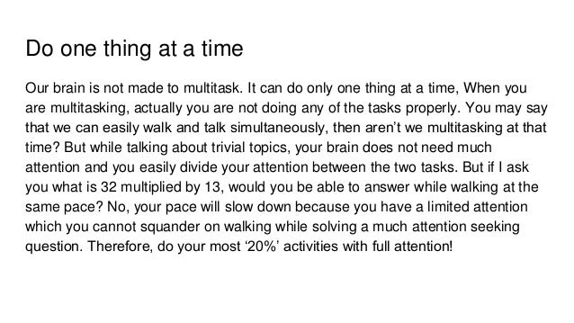 the one thing summary