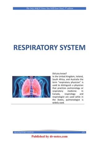 The Only MRCP Notes You Will Ever Need 5th Edition | PDF