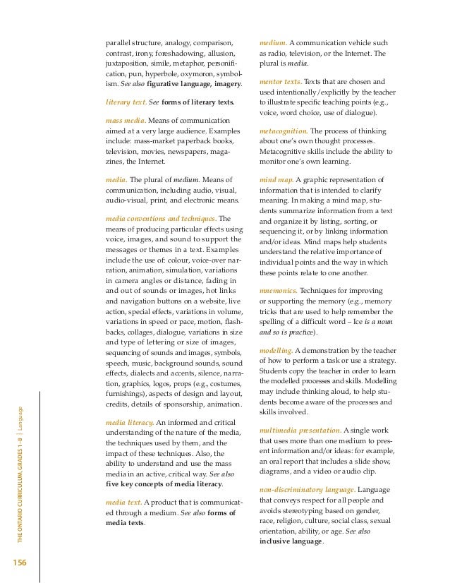 The ontario language curriculum