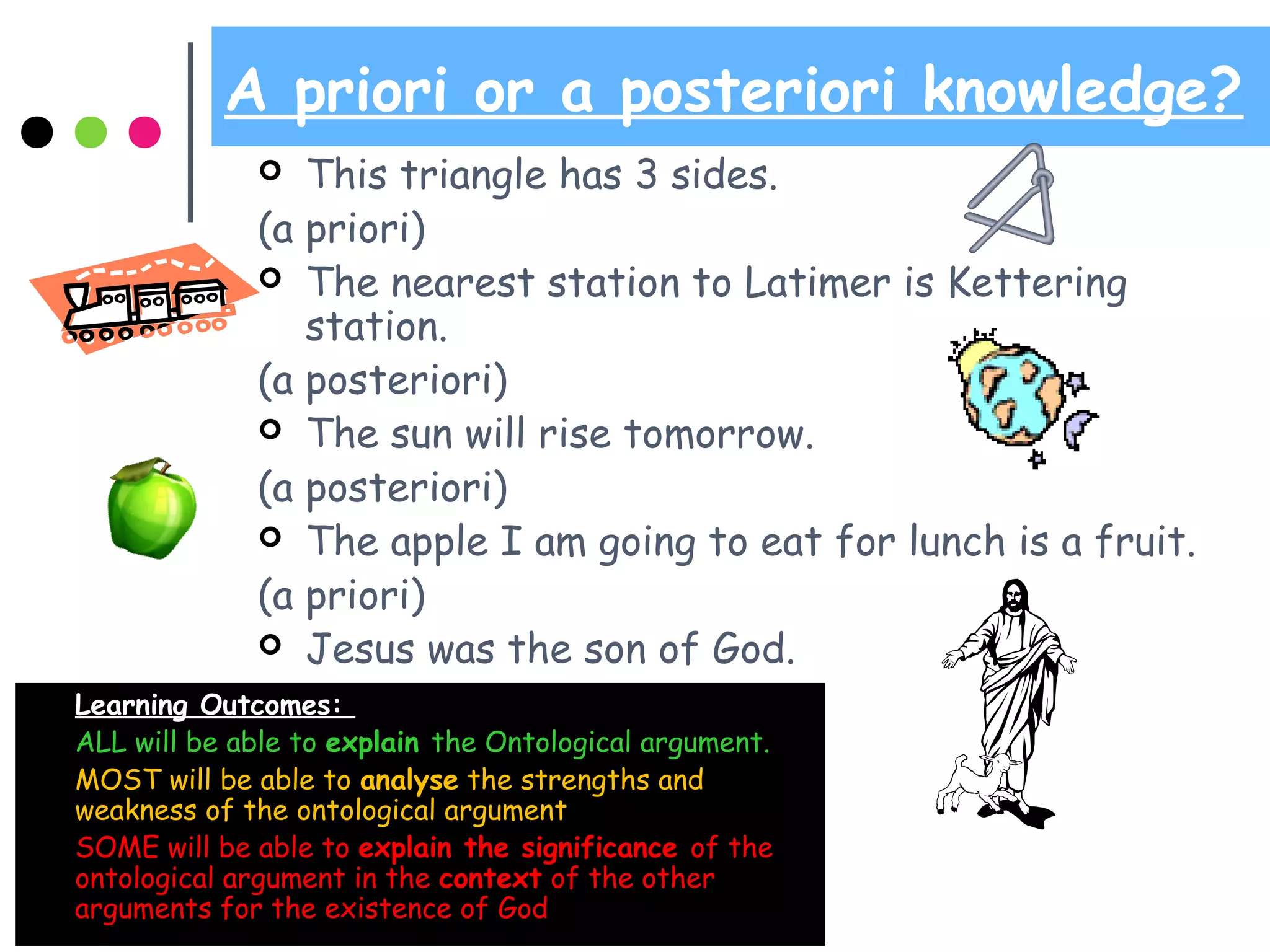 The ontological argument | PPT | Agnosticism | Religion & Spirituality