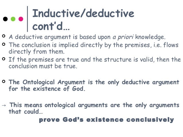 Inductive Argument Structure Inductive Argument Structure