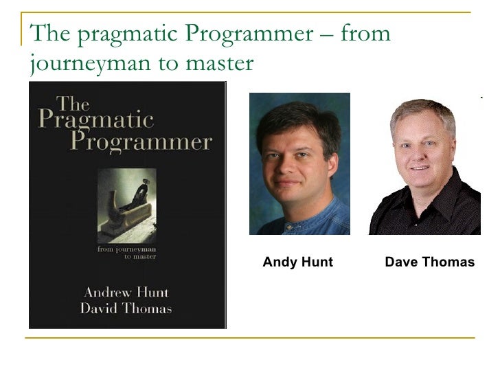 pragmatic programmer from journeyman to master pdf