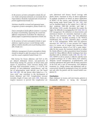 The open abdomen in trauma and non-trauma patients WSES guidelines ...
