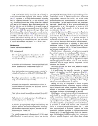 The open abdomen in trauma and non-trauma patients WSES guidelines ...