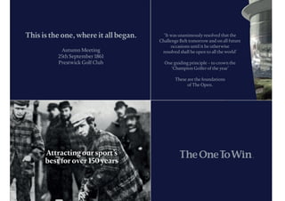 THE OPEN Championship Rebrand case study teamup