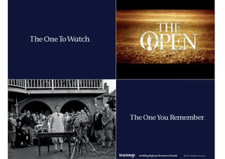THE OPEN Championship Rebrand case study teamup