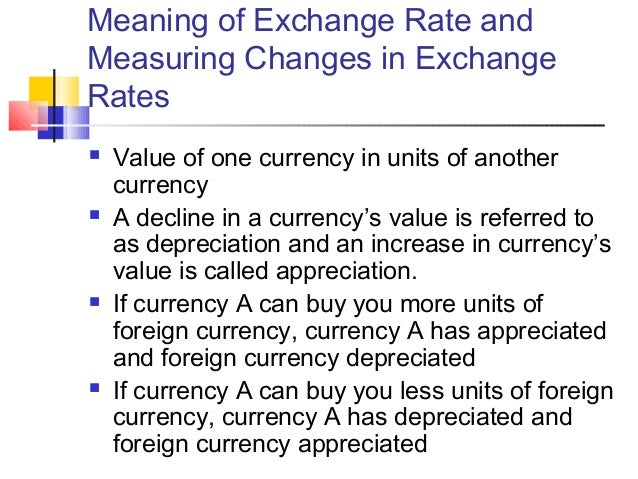 Monetary exchange meaning