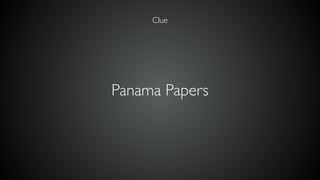 Panama Papers
Clue
 