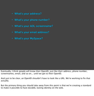 • What’s your address?

           • What’s your phone number?

           • What’s your AOL screenname?

           • Wha...