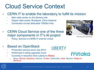 The OpenStack Cloud at CERN - OpenStack Nordic | PPTX