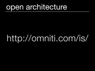 open architecture



http://omniti.com/is/
 