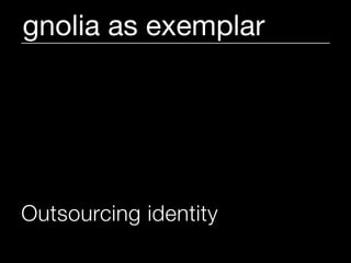 gnolia as exemplar




Outsourcing identity
 