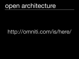 open architecture


http://omniti.com/is/here/
 