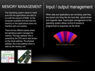 The operating system | PPT