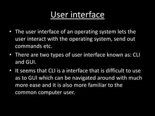 The operating system! | PPT