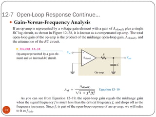12-7 Open-Loop Response Continue… 
Gain-Versus-FrequencyAnalysis31  