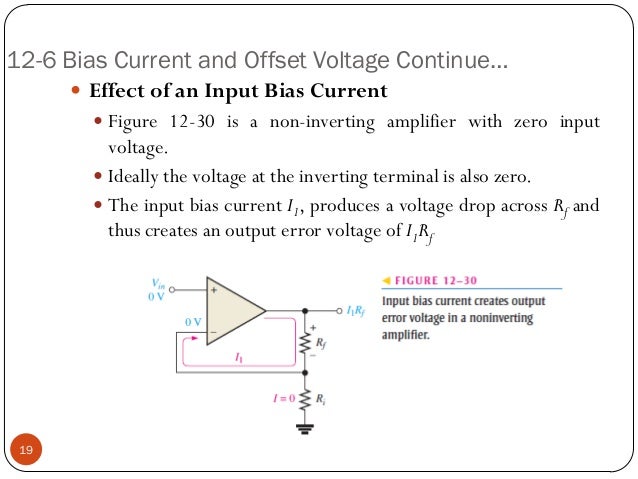 effects of op amp offset voltage