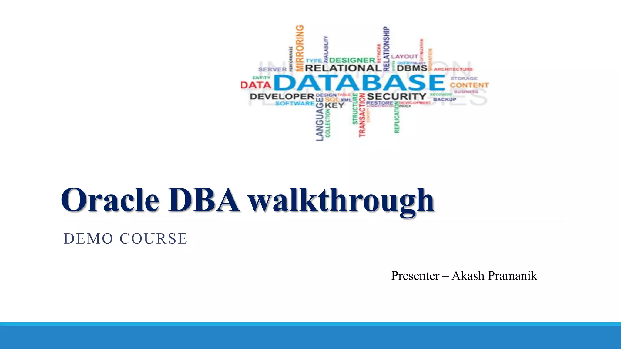 The oracle database architecture | PPT