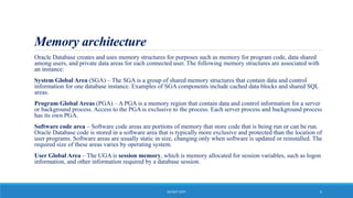 The oracle database architecture | PPTX