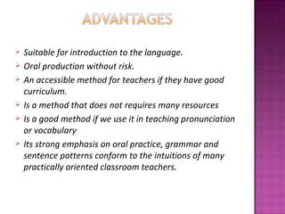 The oral approach and situational language teaching | PPT
